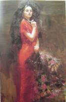 Pino Daeni - Impression oil painting.